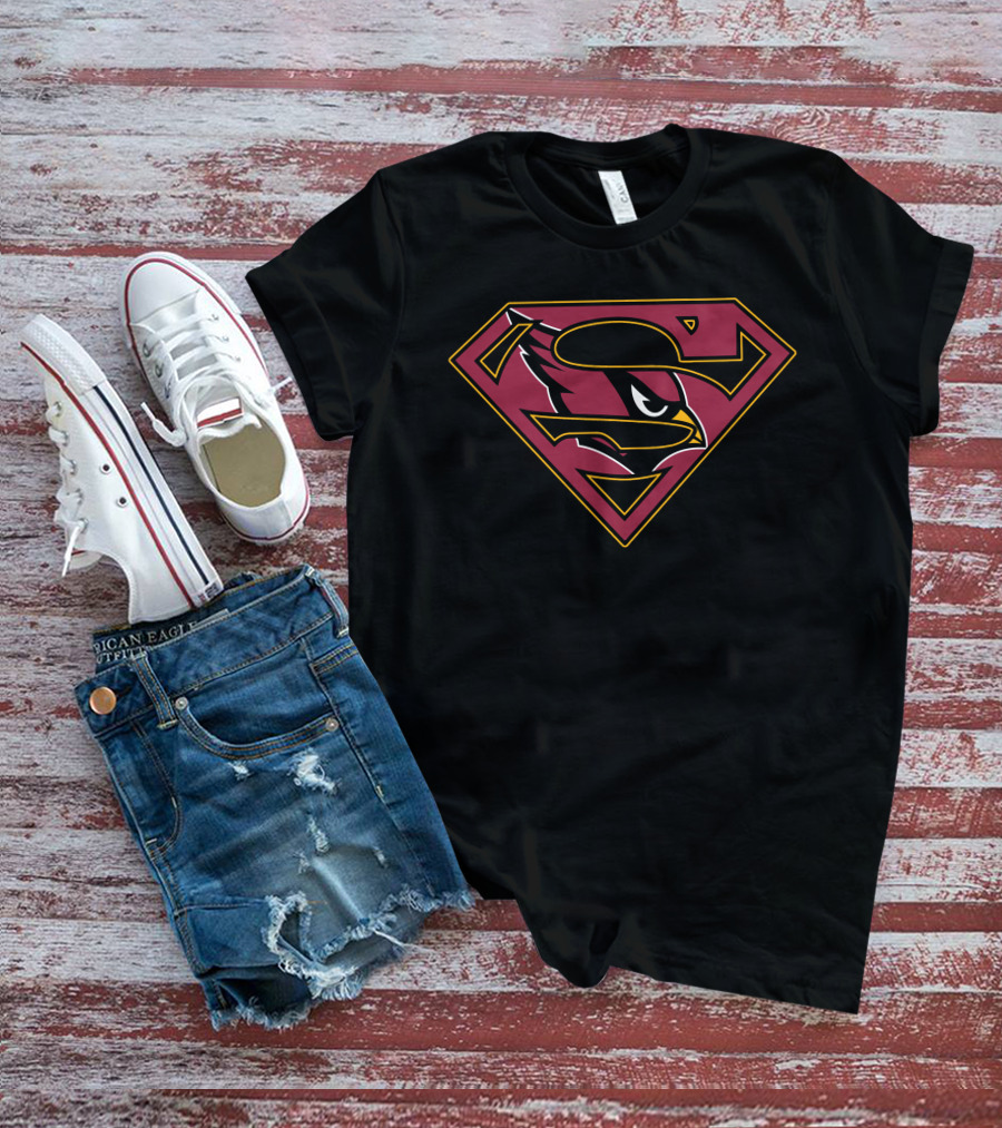 Arizona Cardinals Superman Logo Mix T-Shirt