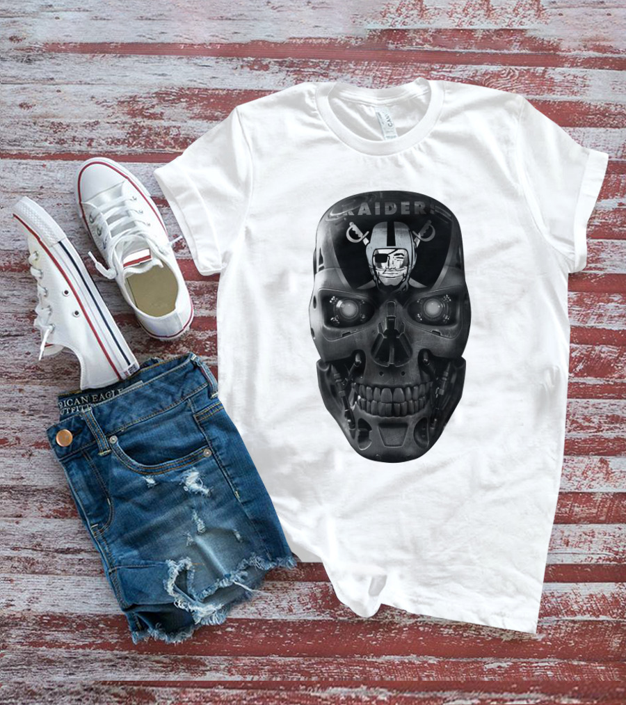 Raiders Skull Cyberpunk Fusion T-Shirt
