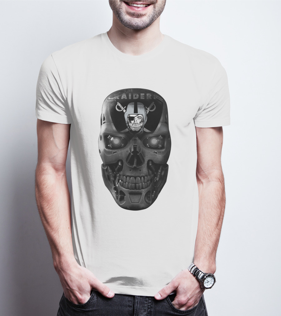 Raiders Skull Cyberpunk Fusion T-Shirt