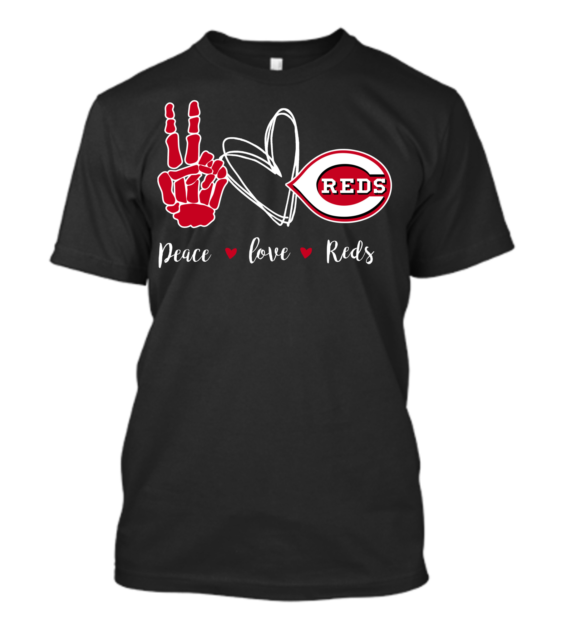 Peace Love Cincinnati Reds T-Shirt