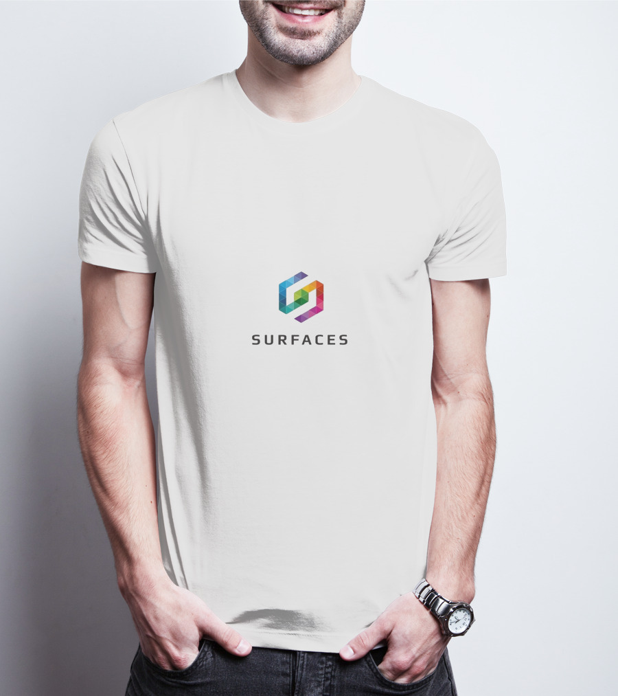 Surfaces Hexagonal Rainbow Geometric T-Shirt