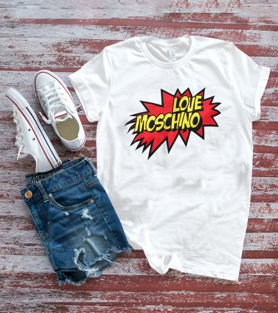 Love Moschino Comic Book Style Burst T-Shirt