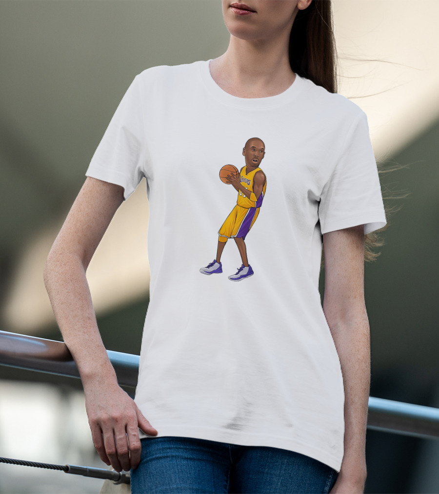 Lakers Kobe Basketball Player In Action T-Shirt