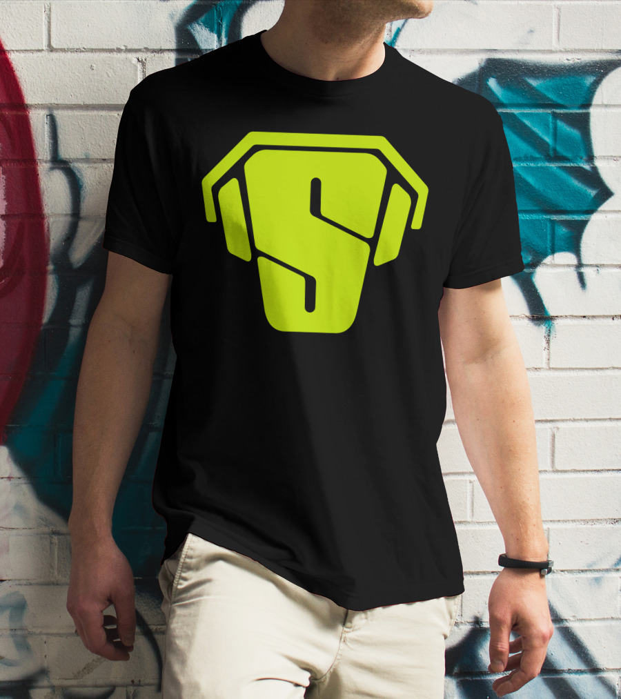 RS Green Iconic Logo S Neon T-Shirt