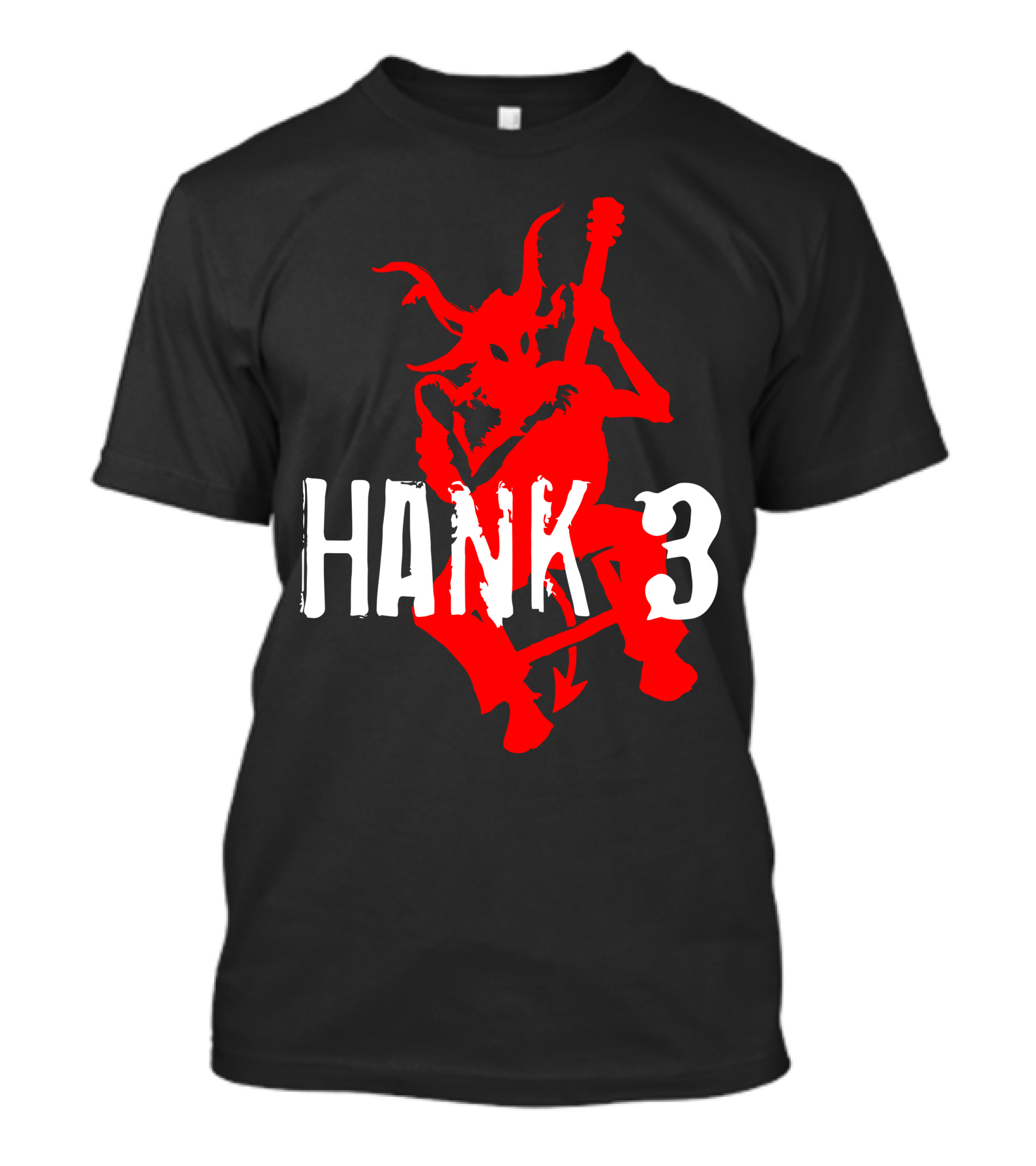 Hank 3 Red Devil Playing Guitar T-Shirt