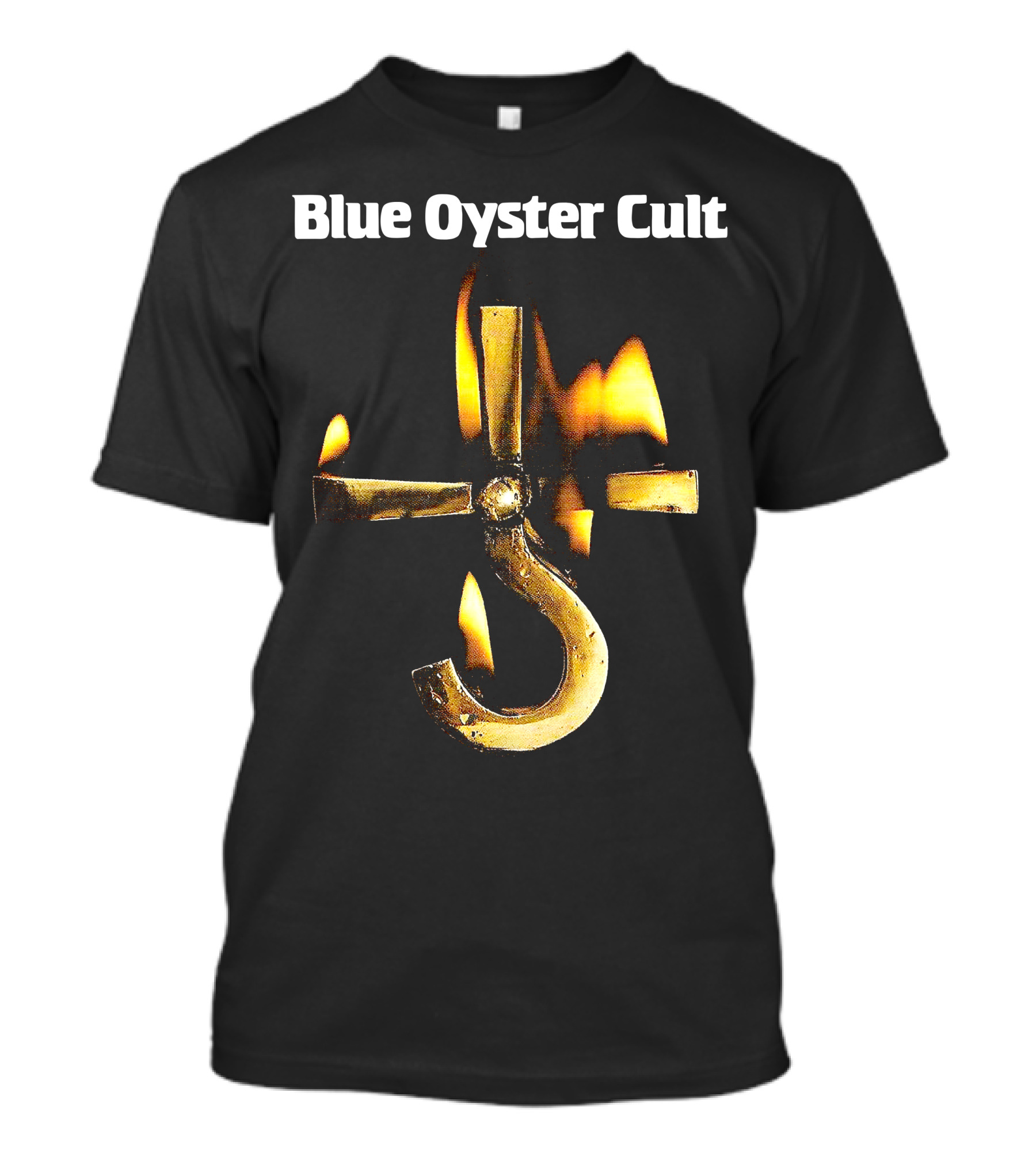 Blue Oyster Cult Career Of Evil Flaming Hook T-Shirt