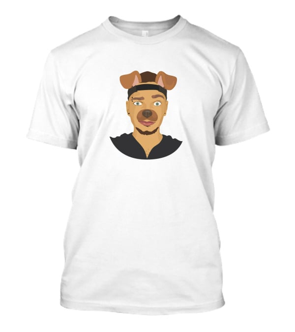 Kane Brown Cartoon Portrait With Dog Filter Ears And Nose T-Shirt