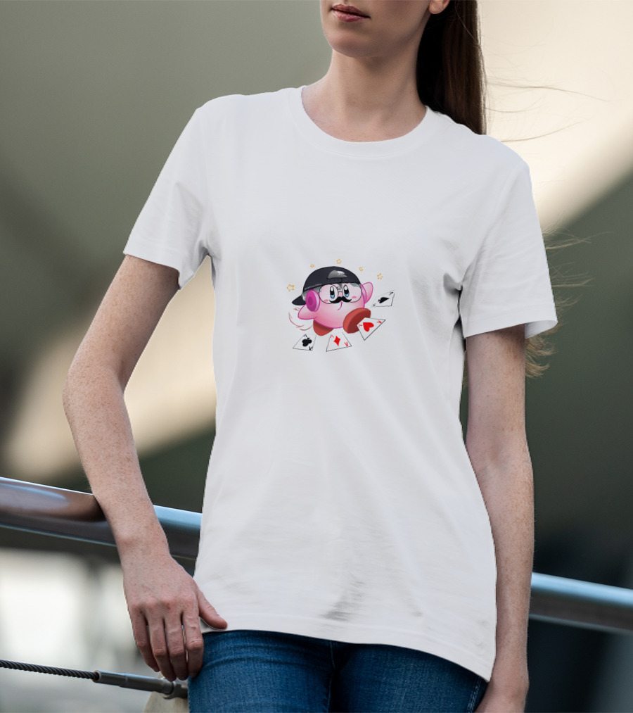 Offlinetv Members Cute Character With Cap And Cards T-Shirt