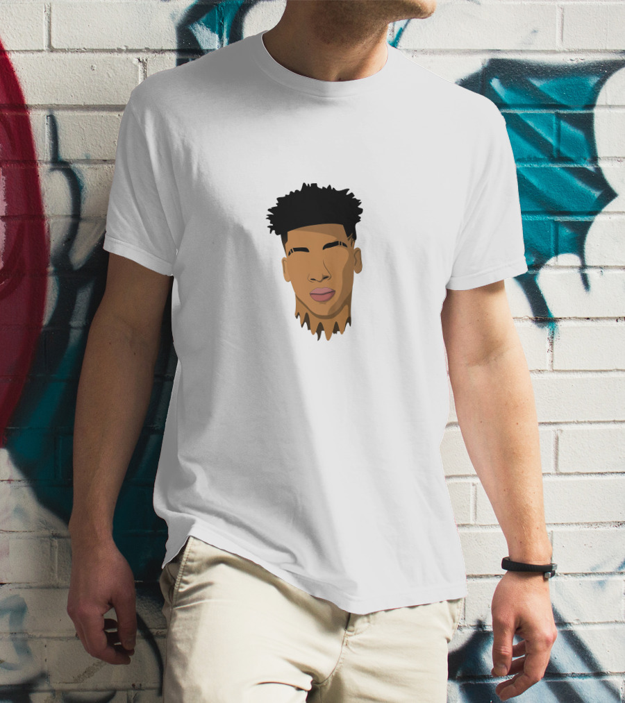 NLE Choppa Stylized Portrait Face T-Shirt