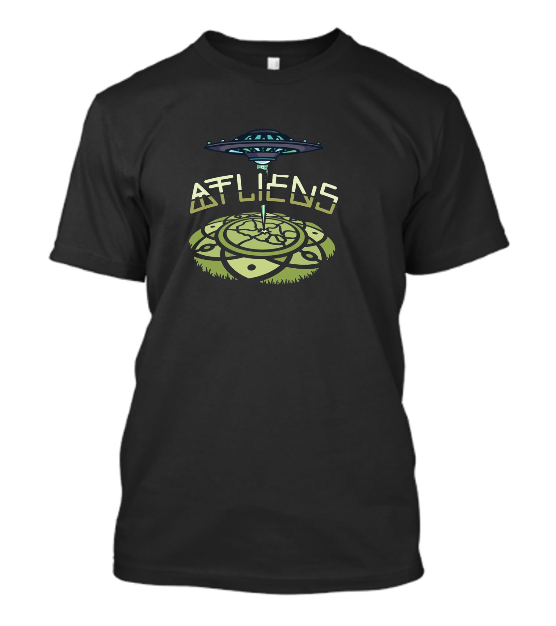 Atliens UFO Crop Circle Extraterrestrial T-Shirt