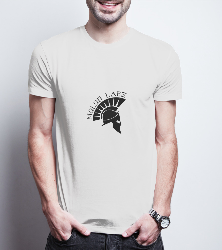 Molon Labe Spartan Helmet Greek Warrior T-Shirt