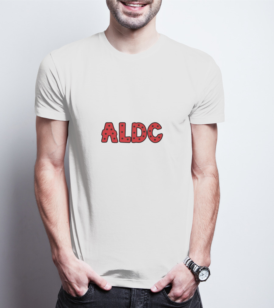 ALDC Red Lettering With Stars T-Shirt
