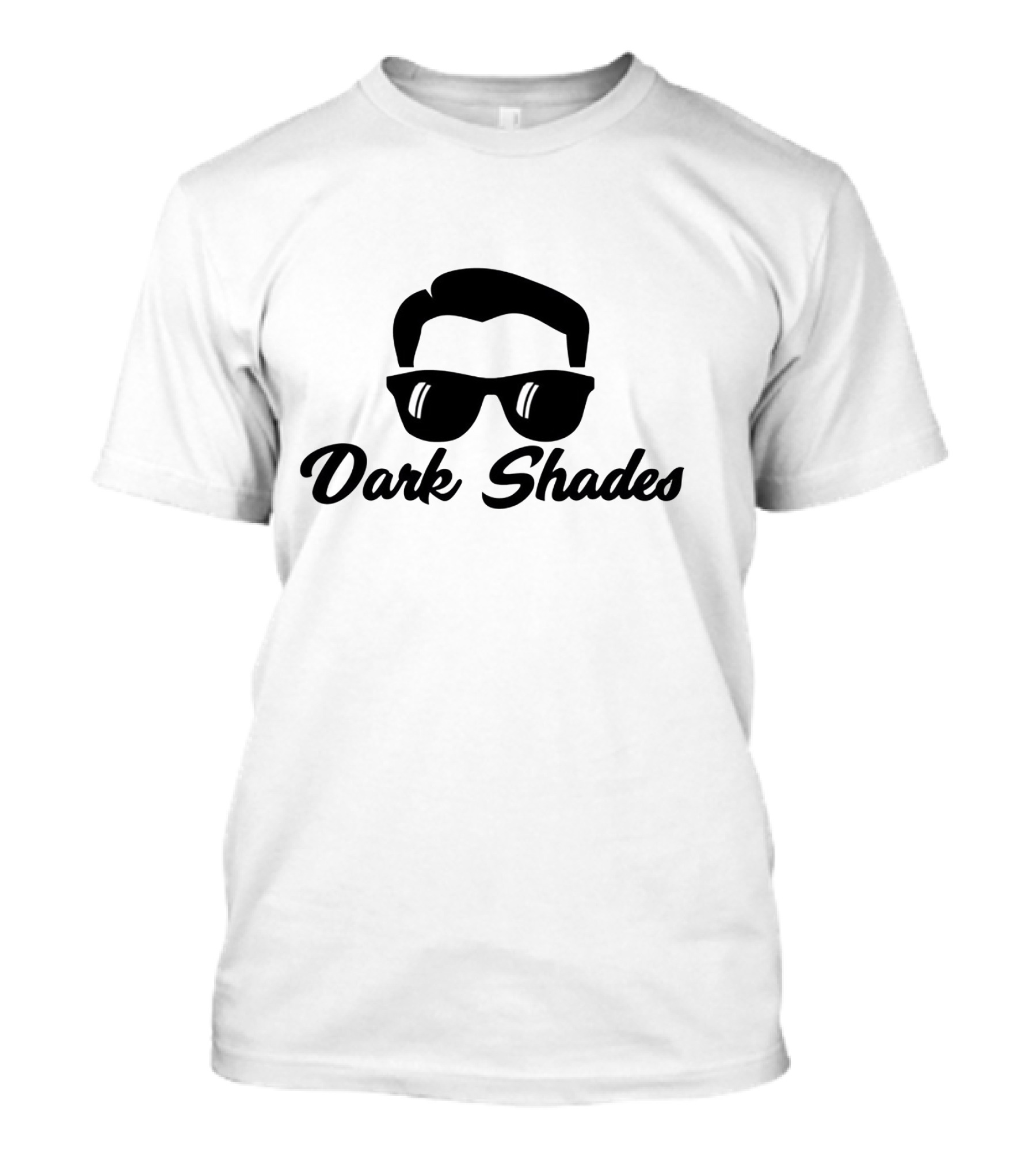Dark Shades Sunglasses Icon With Hair T-Shirt
