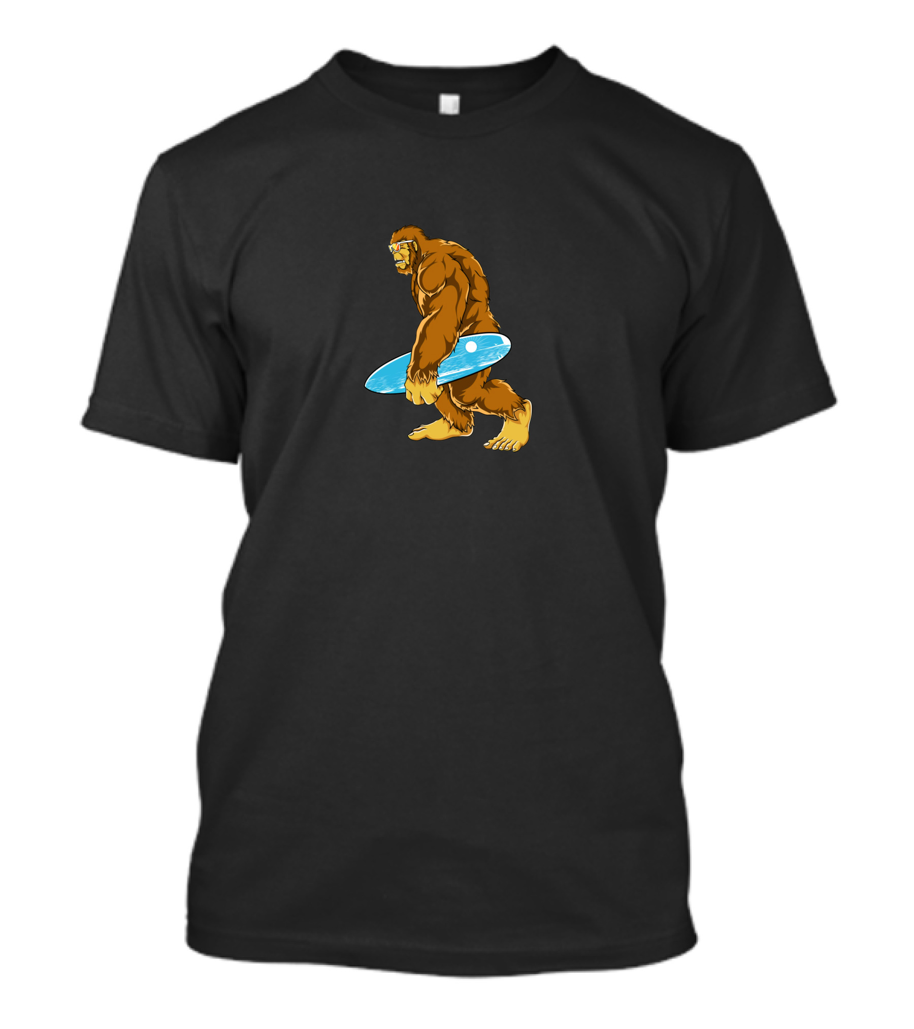 Bigfoot Surfing Hawaiian T-Shirt