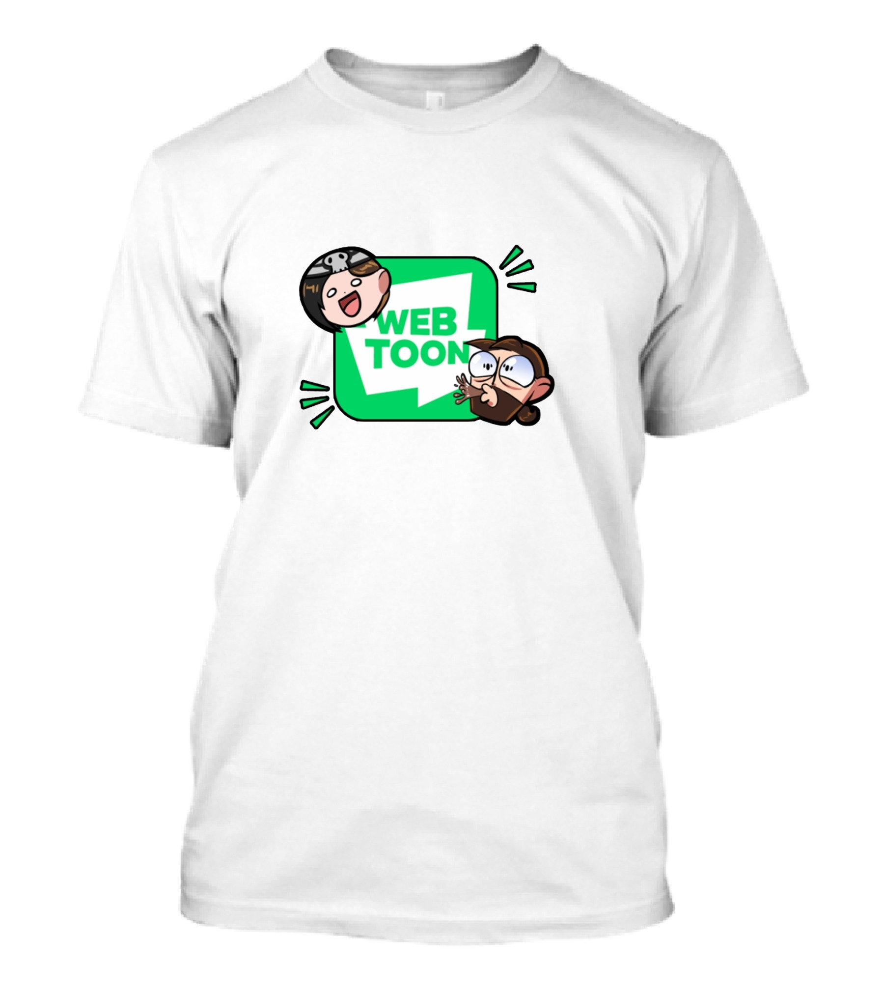 WEBTOON Characters With Cartoon Expressions T-Shirt