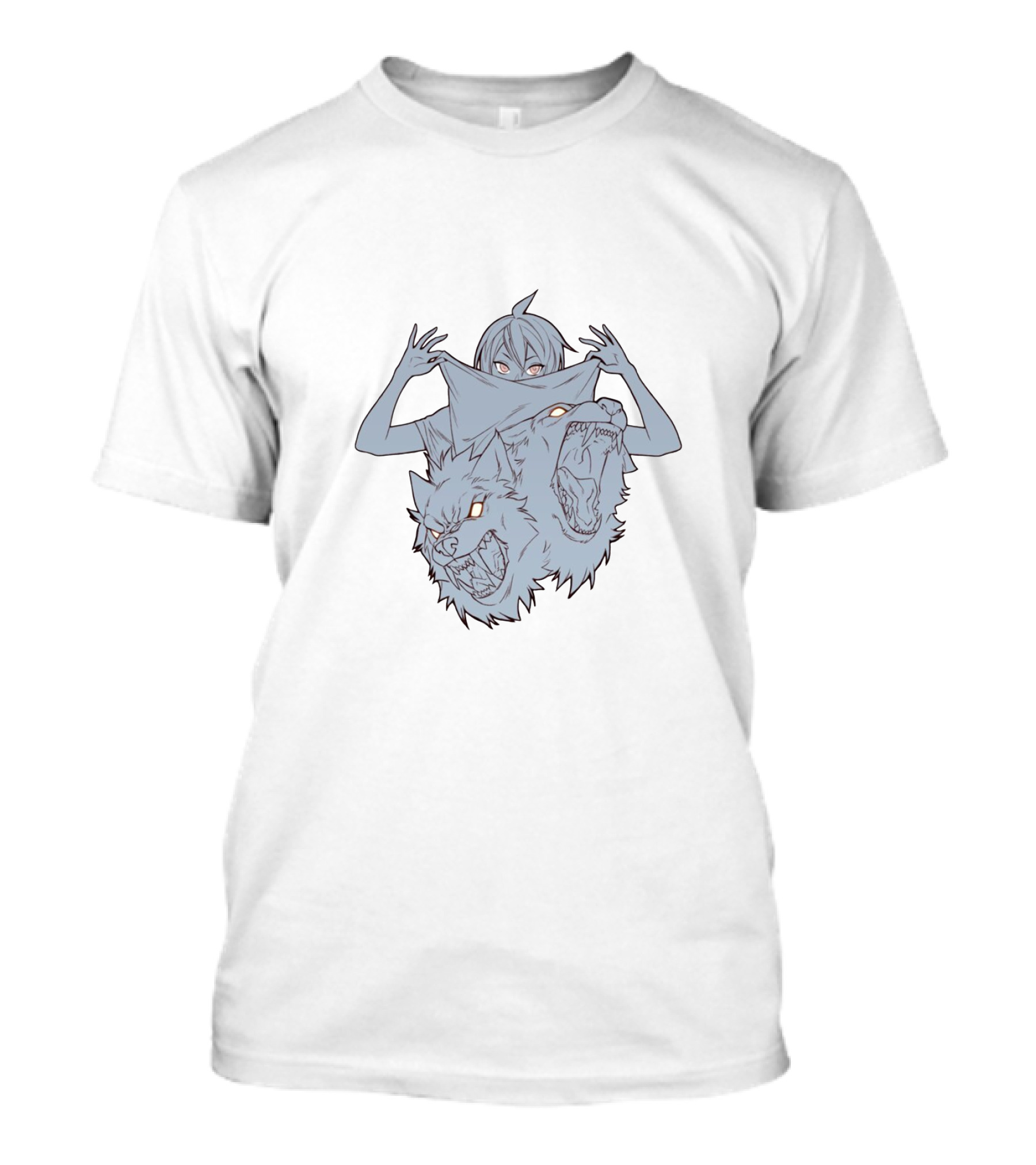 Foos Gone Wild Wolf Transformation Anime T-Shirt