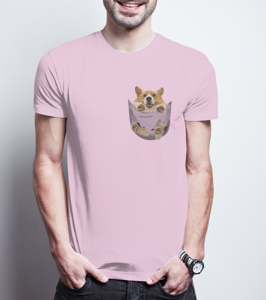 Lovely Corgi Pocket Pal T-Shirt