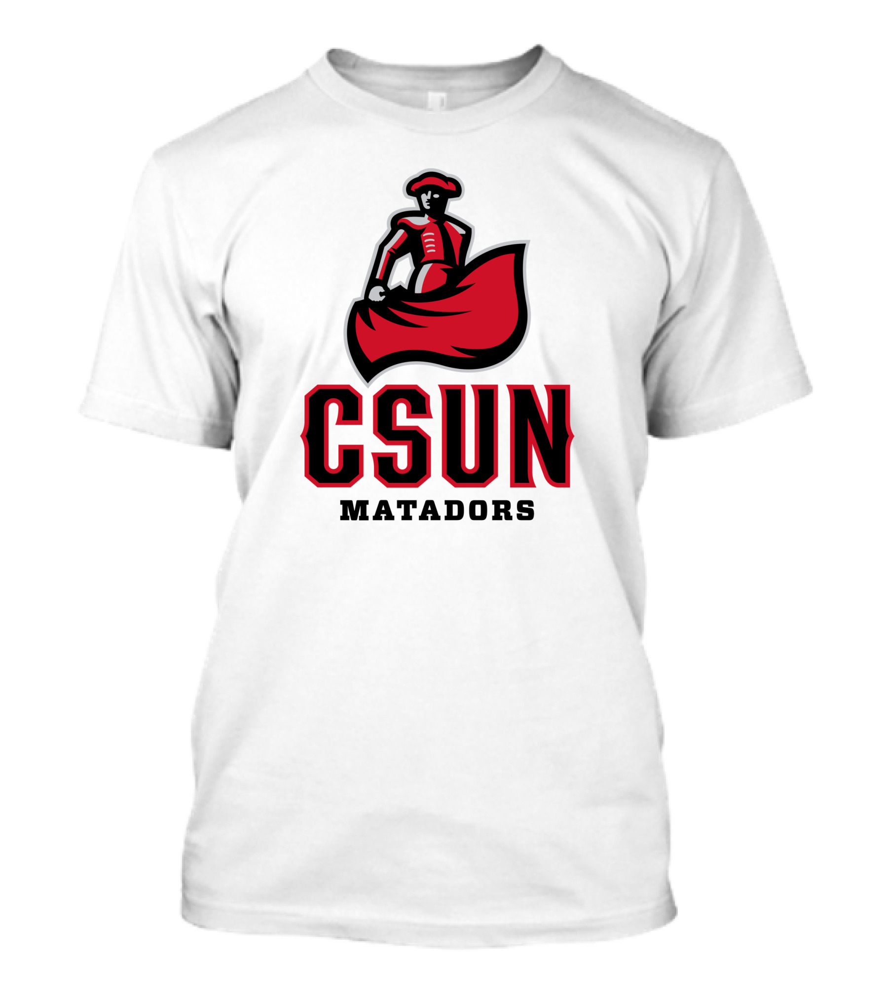 CSUN Matadors Logo Matador In Red And Black Robe T-Shirt