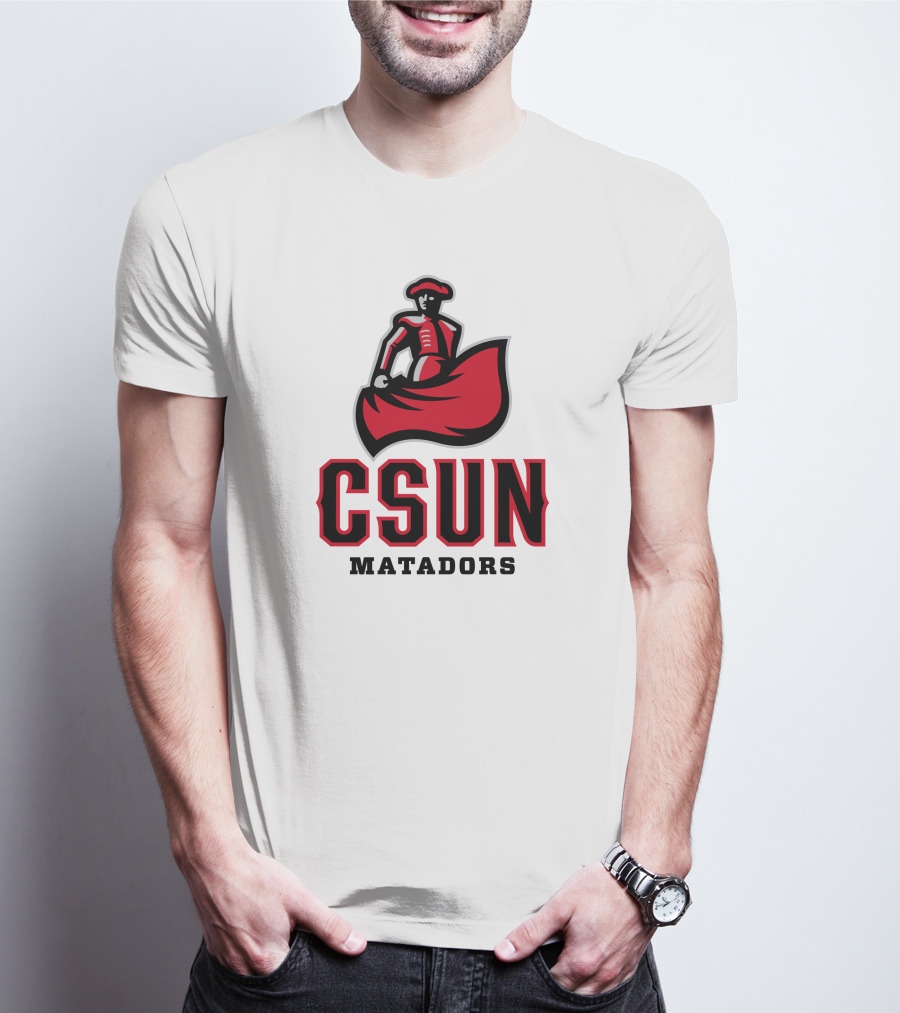 CSUN Matadors Logo Matador In Red And Black Robe T-Shirt