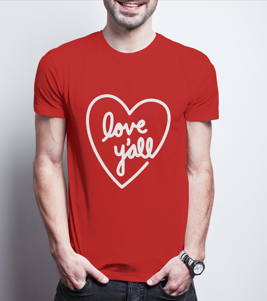 Addison Rae Merch Love Y'all Heart T-Shirt