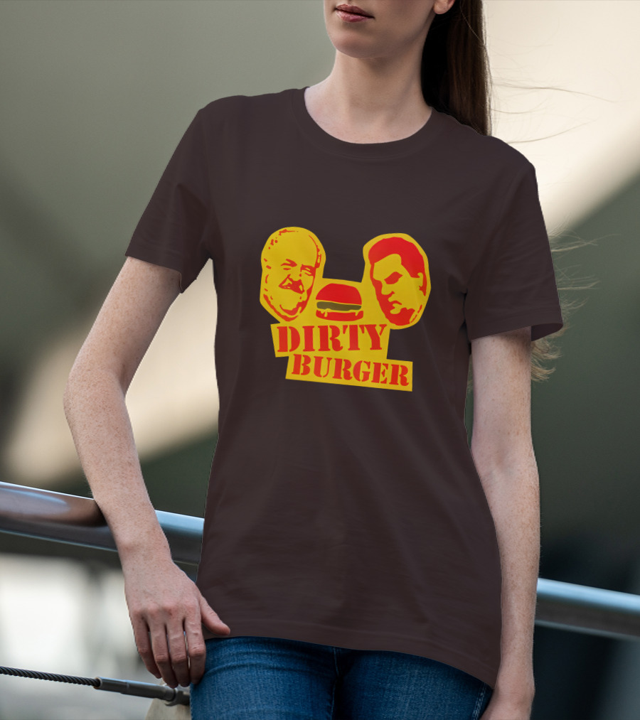 Trailer Park Boys Dirty Burger Merch Faces And Burger T-Shirt