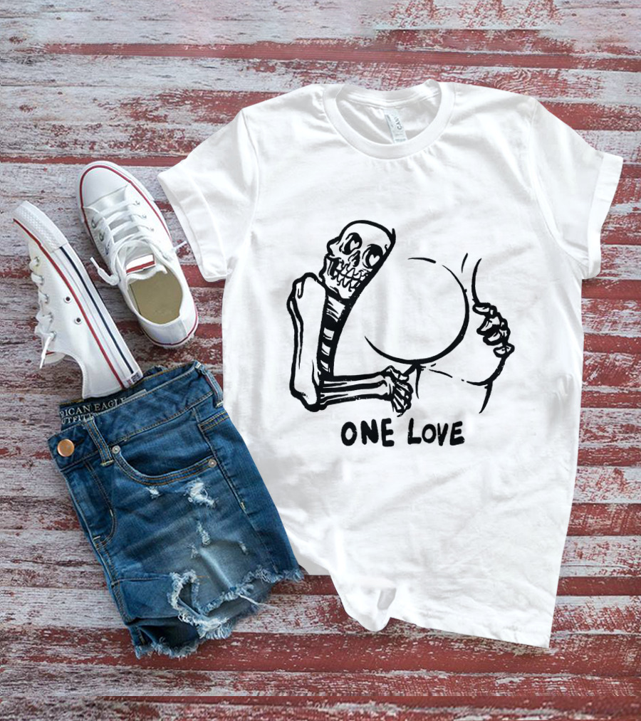 Skeleton Embrace One Love T-Shirt