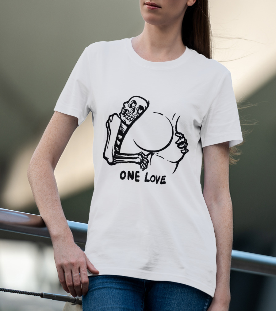 Skeleton Embrace One Love T-Shirt