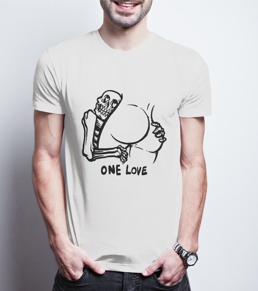 One Love Skeleton Embrace Matt Bailey Merch T-Shirt