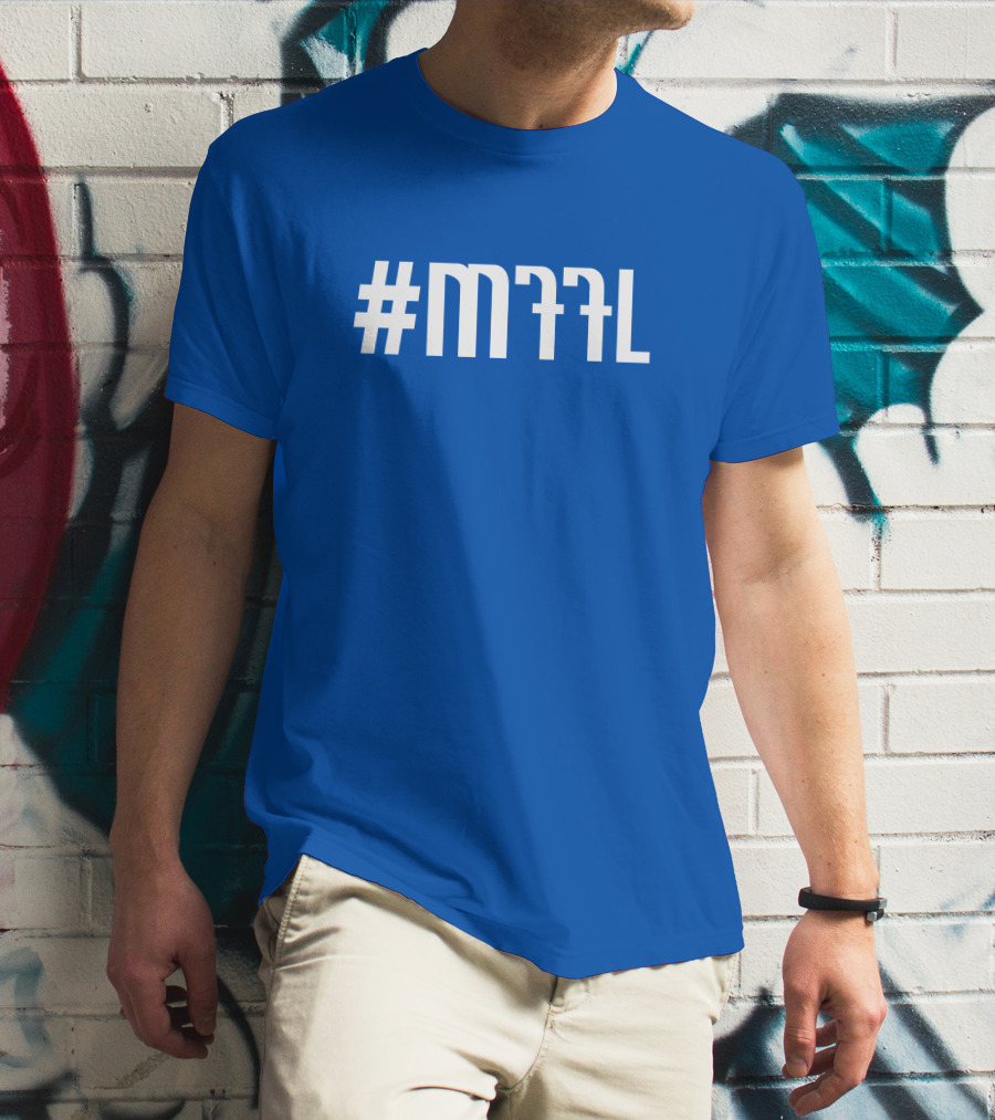 Dallas Mavericks MFFL Playoff Hashtag Blue Fan Gear T-Shirt