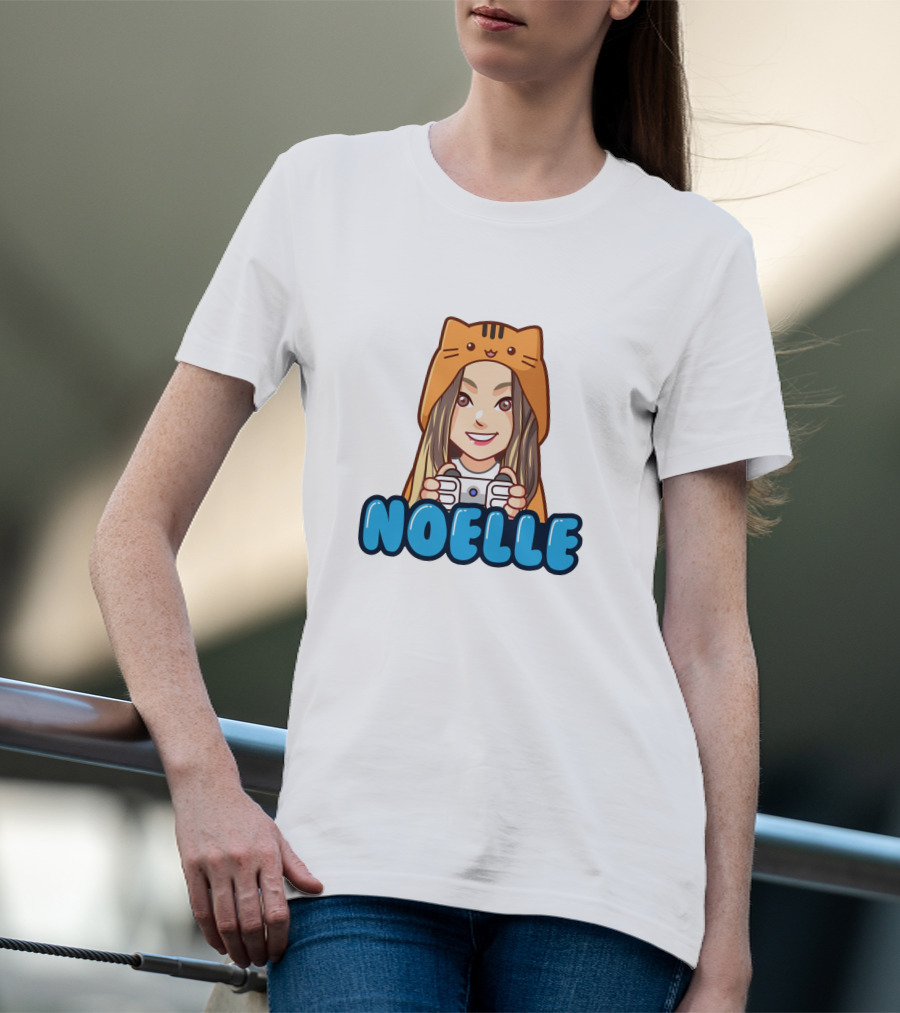 NOELLE Cat Hoodie Gamer Look T-Shirt