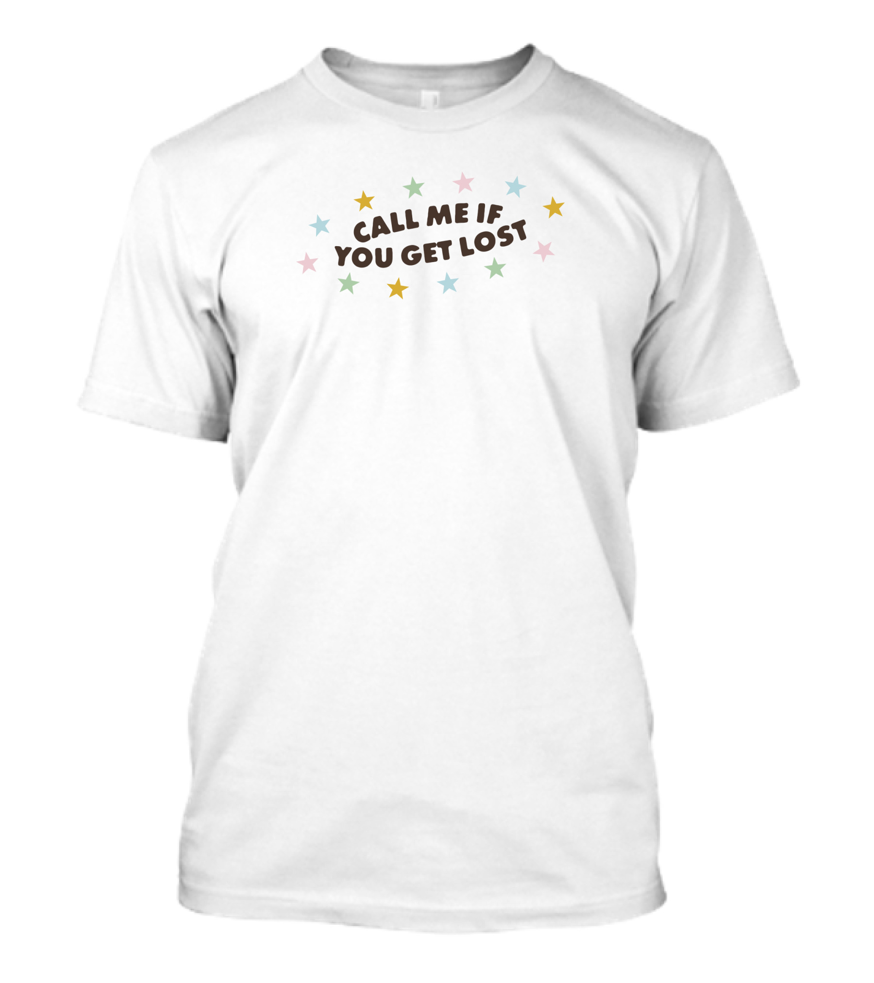 Call Me If You Get Lost Colorful Star Pattern Cmiygl Merchandise T-Shirt