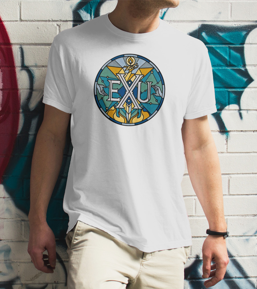 Exandria Unlimited Stained Glass Logo Critical Role Merch T-Shirt