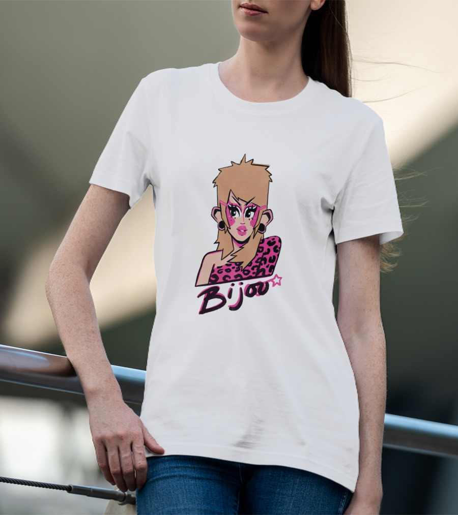 Bijou's Shop Let's Rock Retro Glam Rock T-Shirt