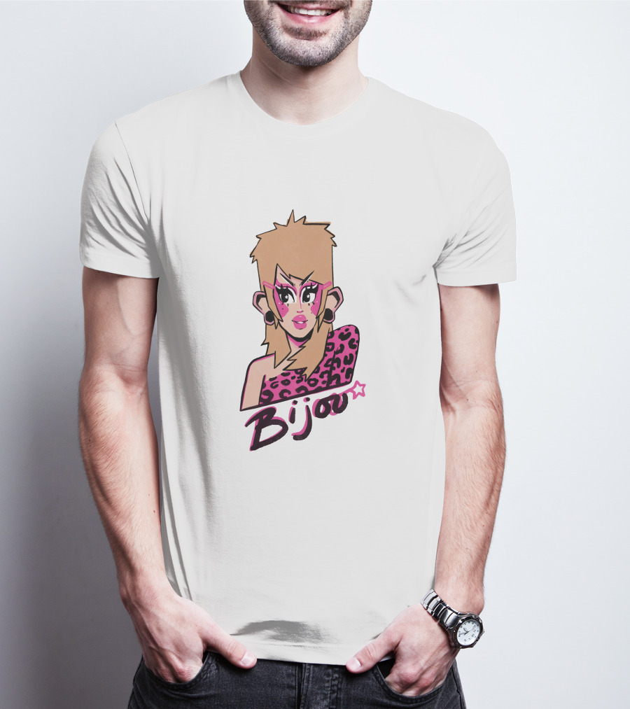 Bijou's Shop Let's Rock Retro Glam Rock T-Shirt