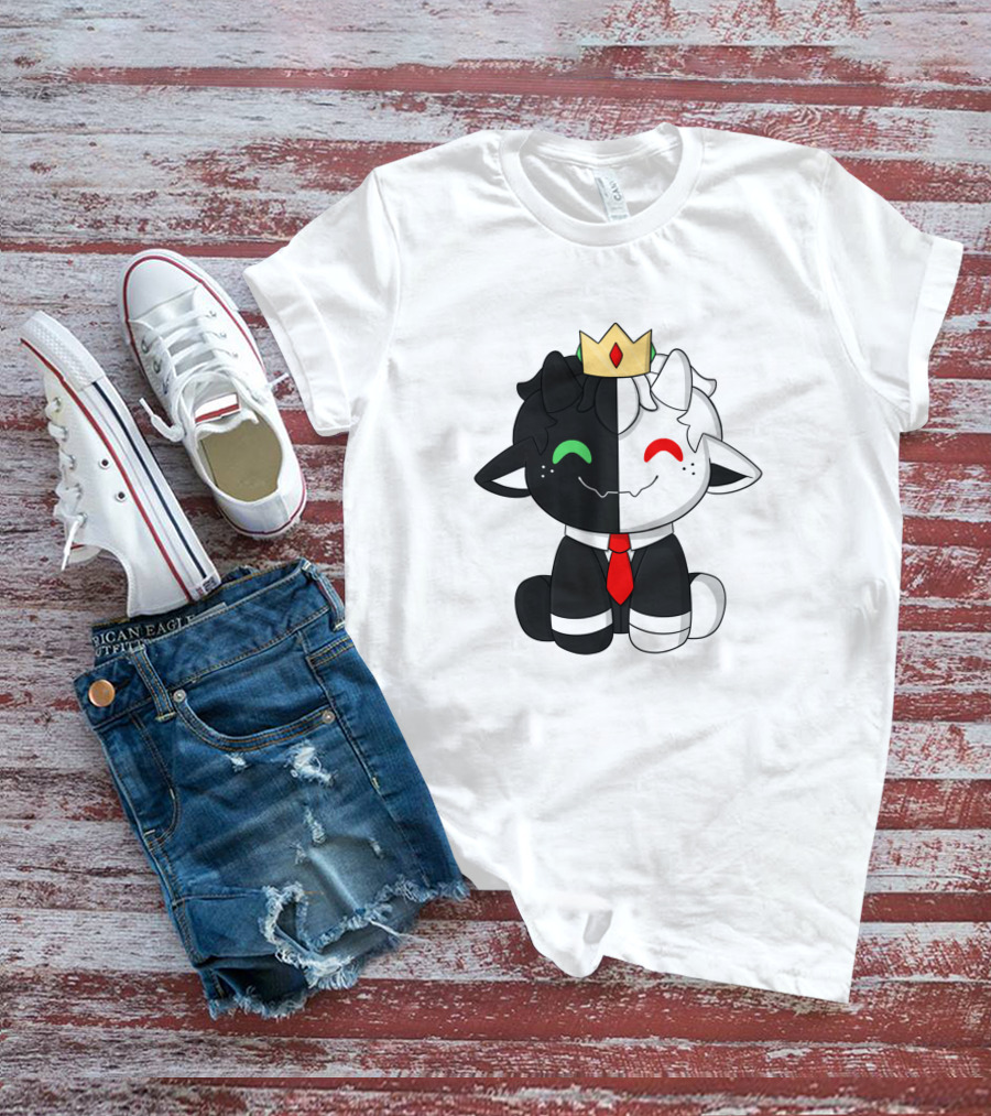 Baby Ranboo Plush With Crown And Tie T-Shirt