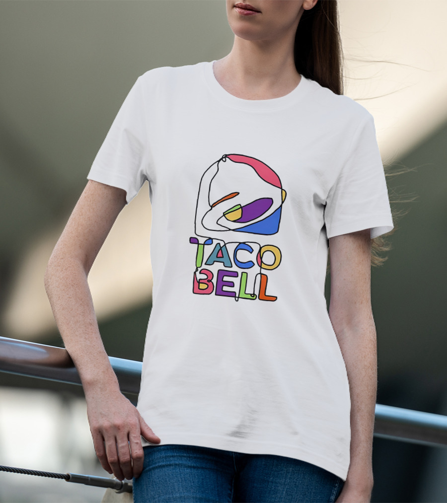 Taco Bell Colorful Logo Merchandise T-Shirt