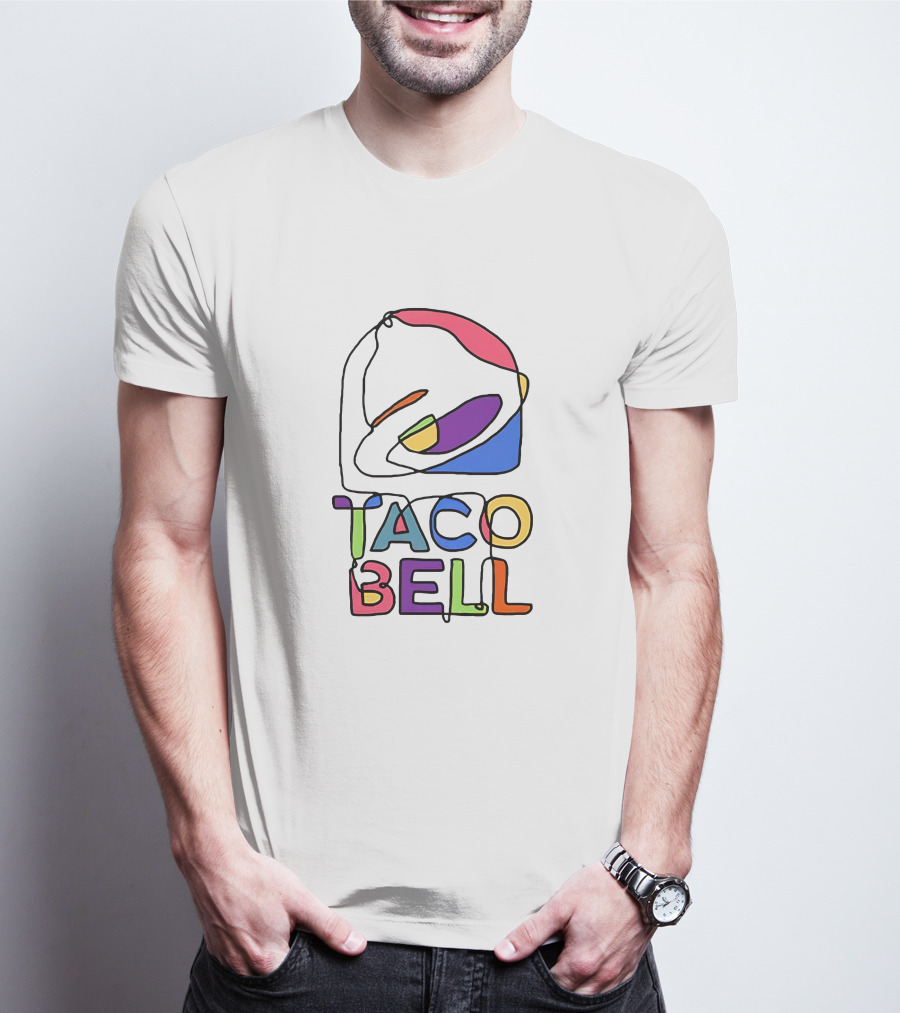 Taco Bell Colorful Logo Merchandise T-Shirt