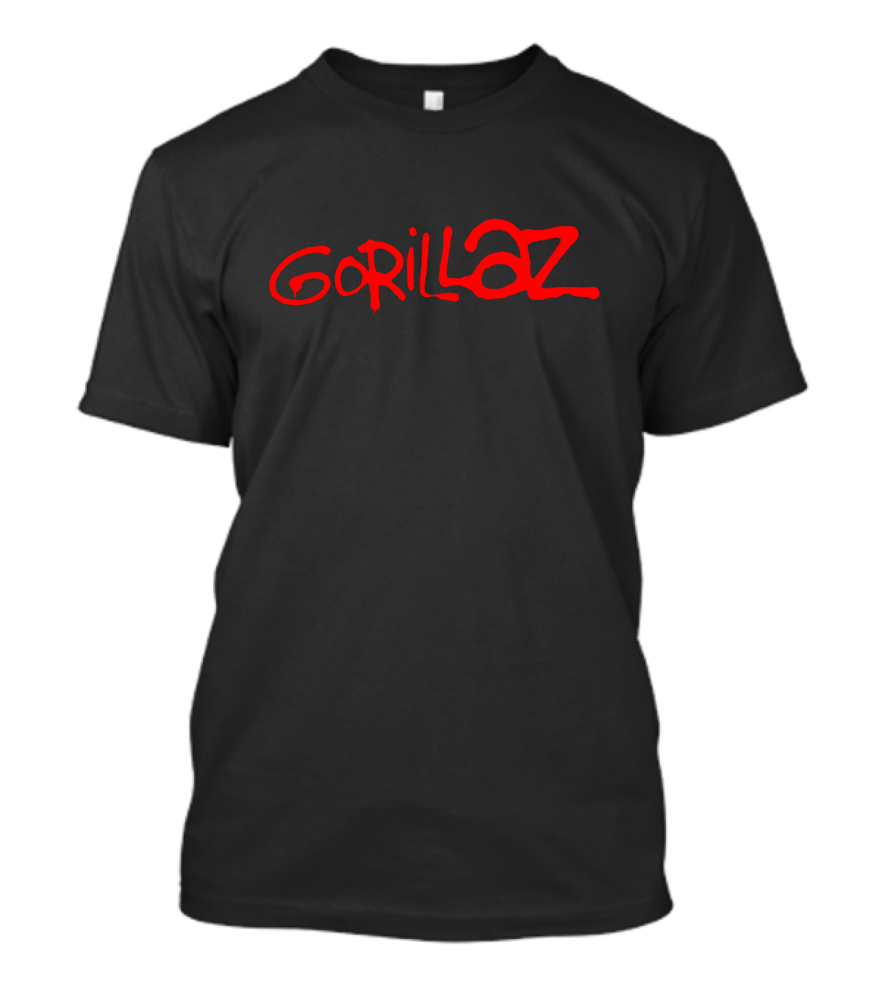 Gorillaz Red Stylized Text T-Shirt