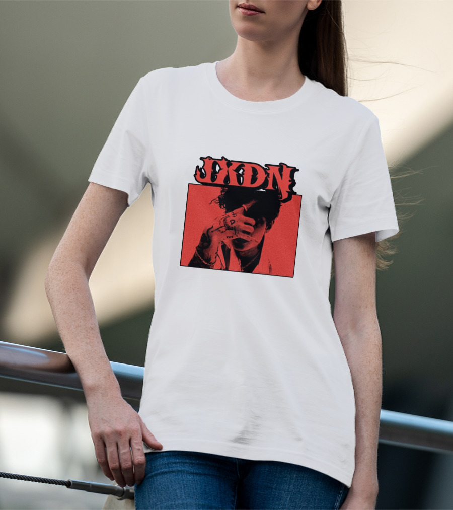 JXDN Photo Red Image With Hand Gesture T-Shirt