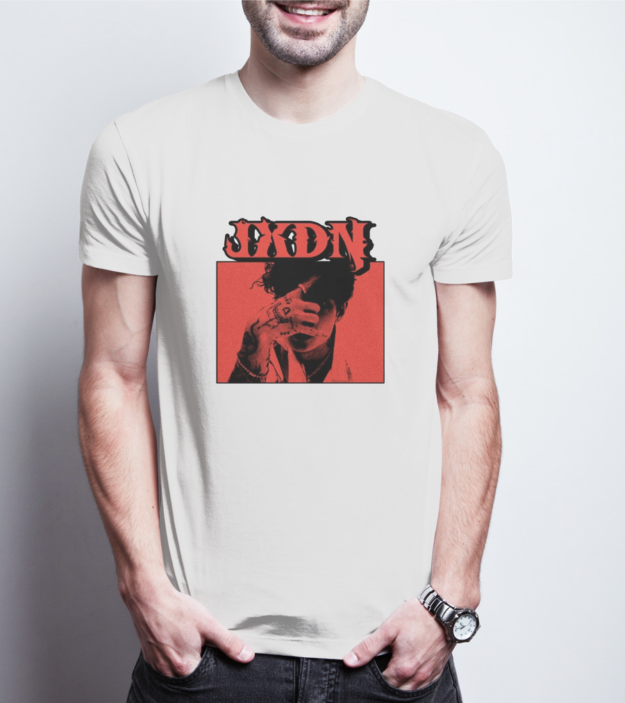 JXDN Photo Red Image With Hand Gesture T-Shirt