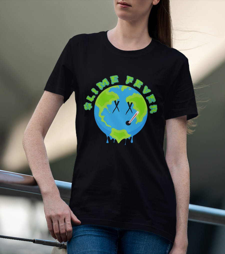 Slime Fever Earth Face Thermometer Design YNW Melly Merch Store T-Shirt