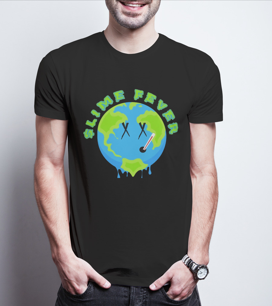 Slime Fever Earth Face Thermometer Design YNW Melly Merch Store T-Shirt