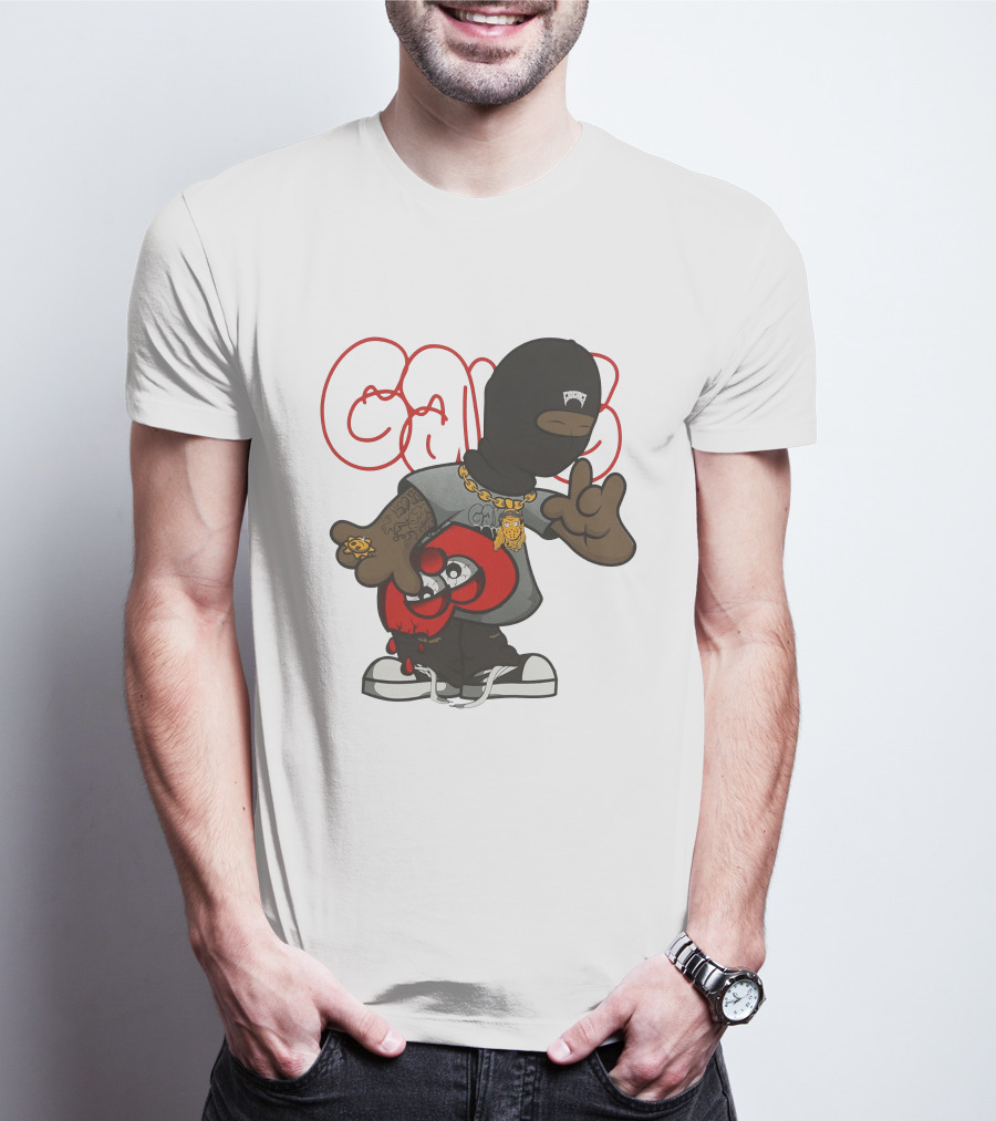 Glo Gang Character With Tattoo And Sneaker T-Shirt