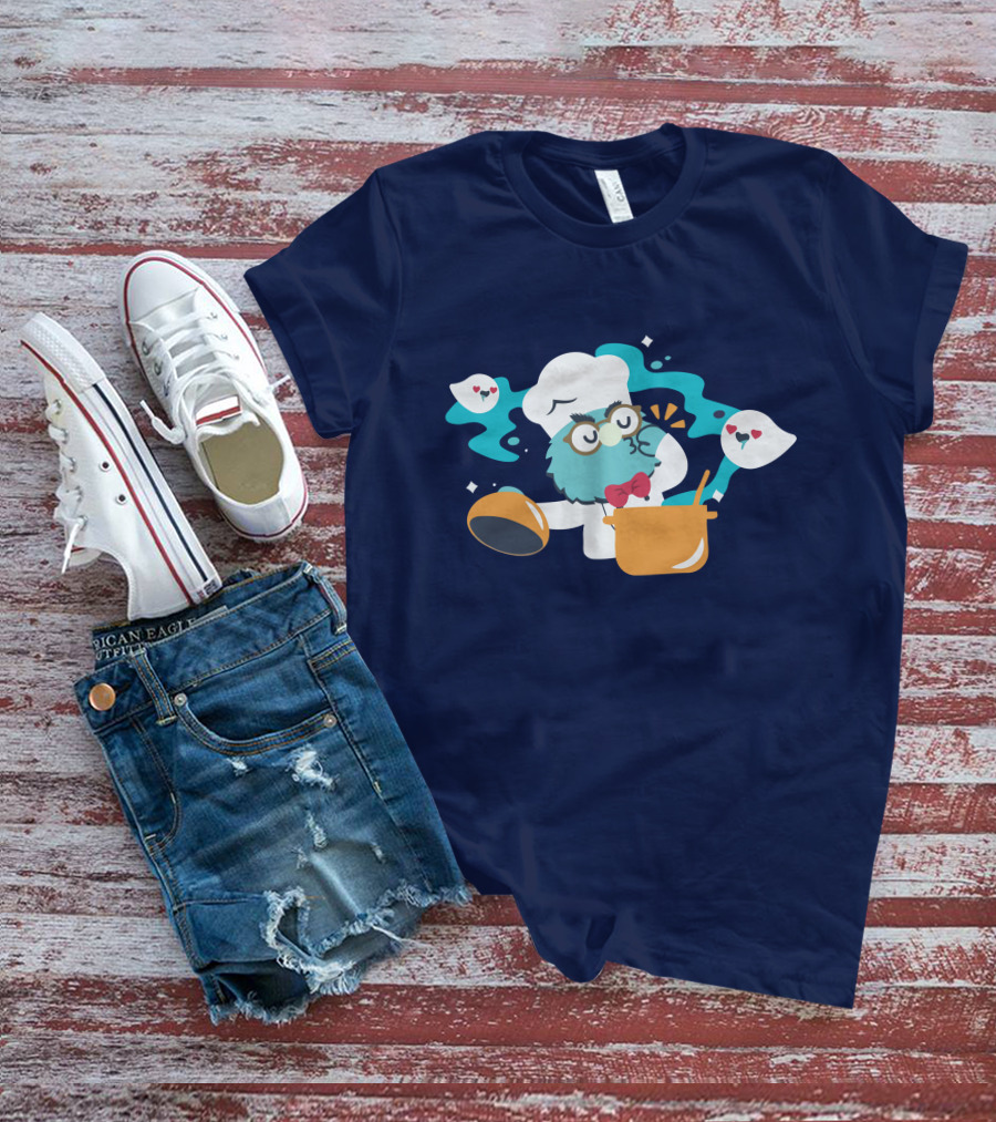 Cooker Owl With Floating Spirits Love Potion Scene T-Shirt