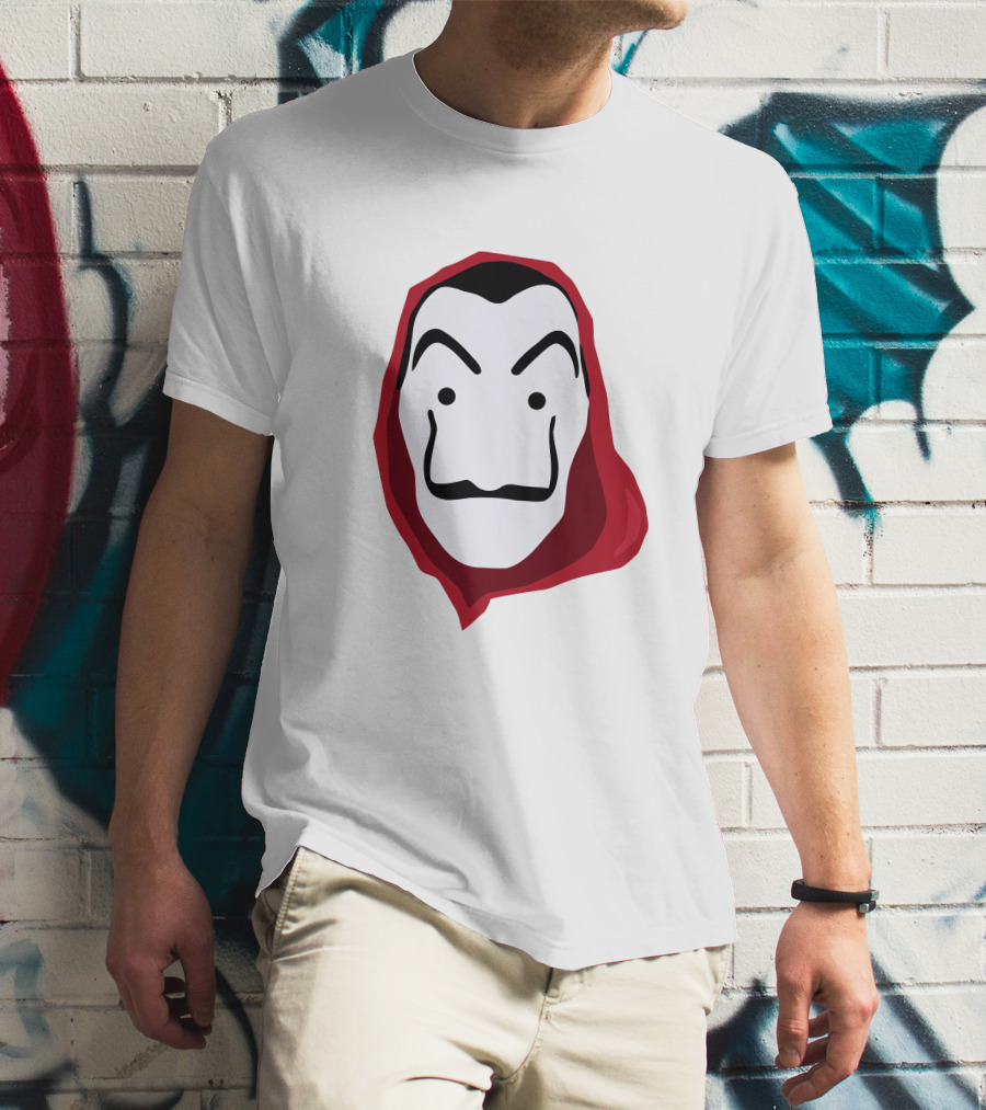 La Casa De Papel Money Heist Salvador Dalí Mask Red T-Shirt