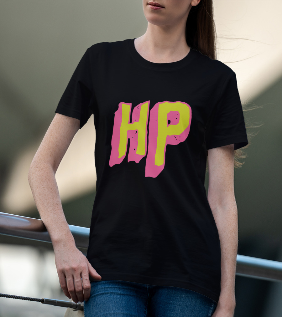 HP Text Pink And Yellow T-Shirt