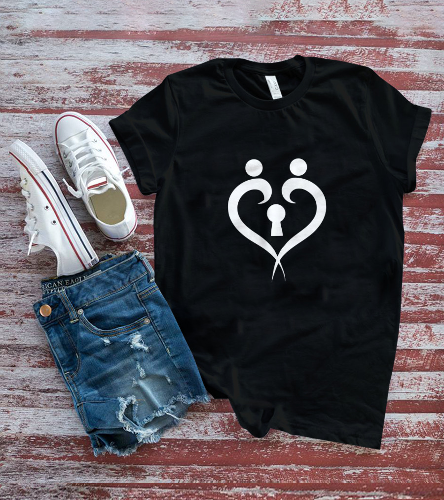 Colby Brock Protect Your Heart Keyhole Symbol Pigment T-Shirt