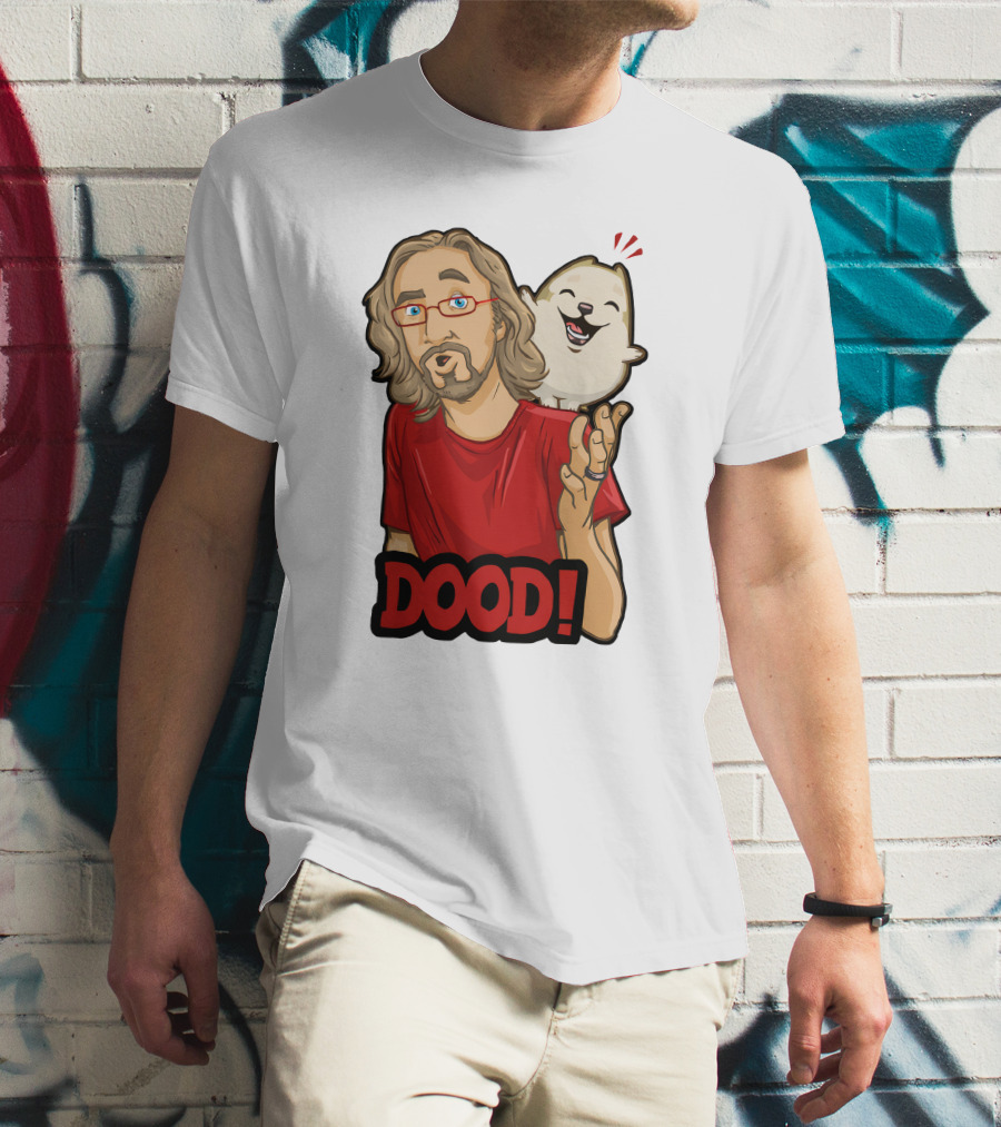 Maximilian Dood Merchandise Featuring Animated Character And Iconic Dood T-Shirt