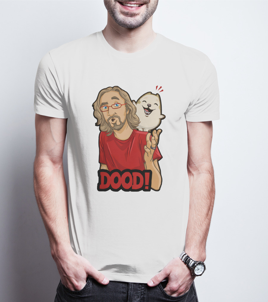 Maximilian Dood Merchandise Featuring Animated Character And Iconic Dood T-Shirt