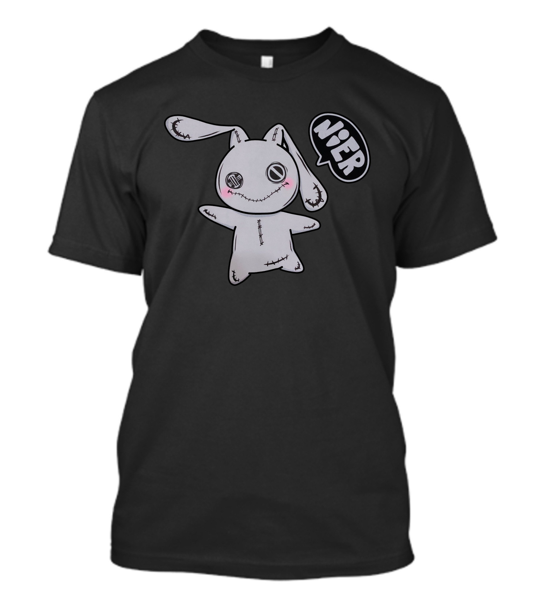 Nier Clothing Tokyo Cutsew Stitched Bunny With Speech Bubble T-Shirt